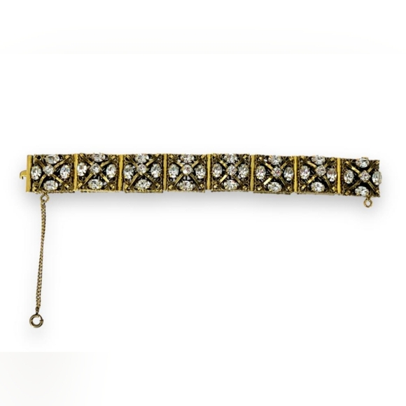 Bold Statement Bracelet & Earrings Set, High End Vintage jewelry - Picture 4 of 9